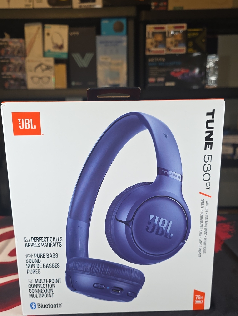 JBL Tune 530BT Wireless Over-Ear Headphones Purple Factory Sealed